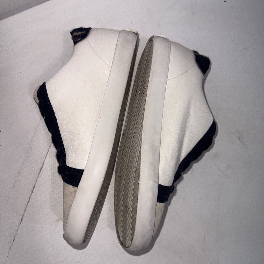 Zodiac Faye Retro Leather Yellow White Streetwear Fur Low Top Shoes Sneakers 7.5 - Picture 8 of 10